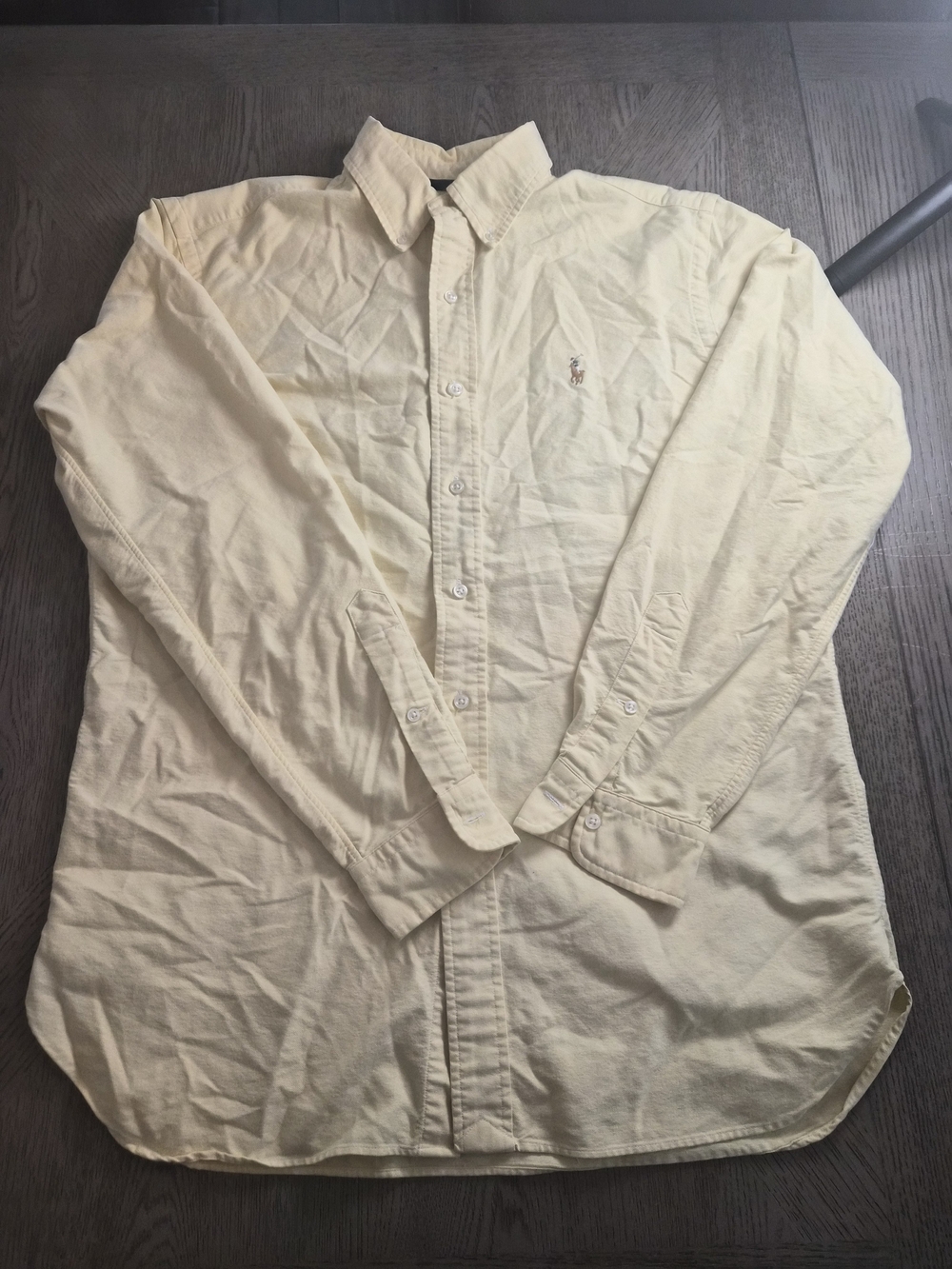 Ralph Lauren Pale Yellow Long-Sleeve Button-Down Shirt